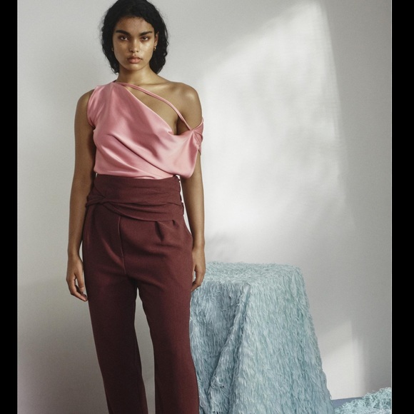 Paris Georgia Christophe Top Japanese Sateen, Dusty Pink, - Picture 3 of 8